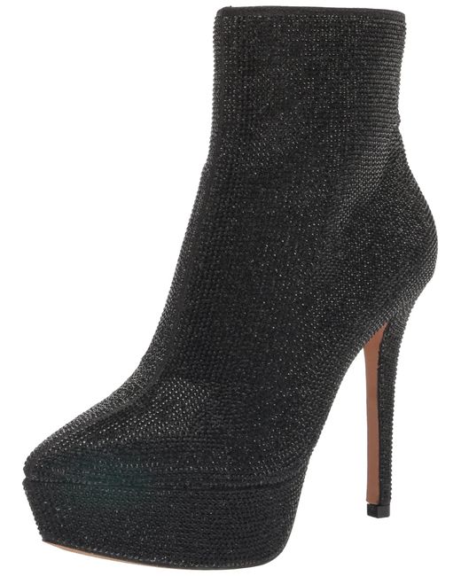 Jessica Simpson Black Odeda Embellished Platform Bootie Ankle Boot