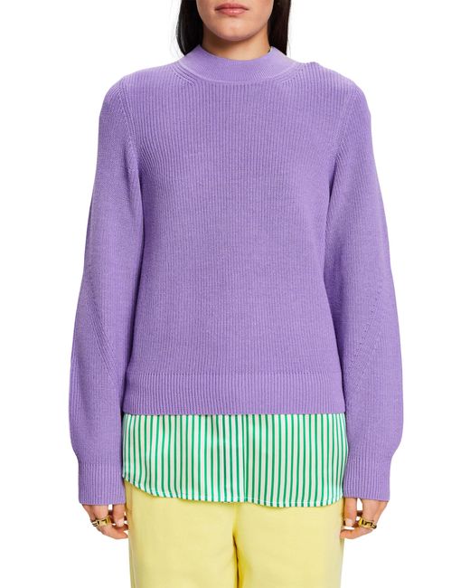 103EE1I342 Suéter pulóver Esprit de color Purple