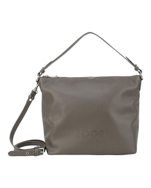 Borsa a tracolla Lettera 1.0 Dalia Hobo Bag Grey grigio scuro di Joop! in Gray