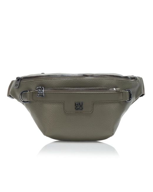 HUGO Gray Nesh Nylon Bumbag Waistbag for men