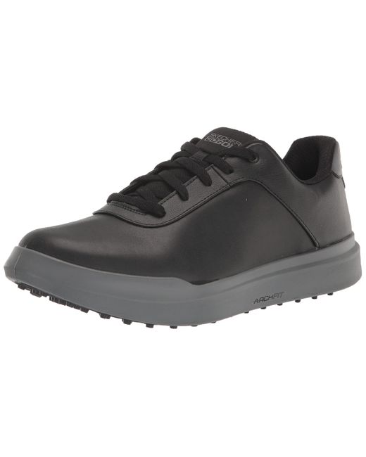 Skechers Black Drive 5 Lx Arch Relaxed Fit Spikeless Waterproof Golf Shoe Sneaker for men
