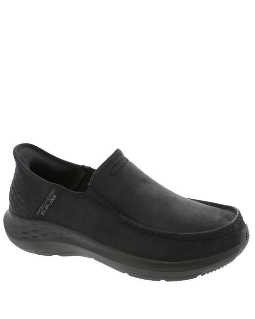 Skechers , Parson Oswin , Zwart Leder, 44 Eu in het Black voor heren