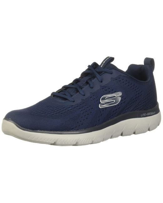 Skechers Blue Smooth Street Trainers