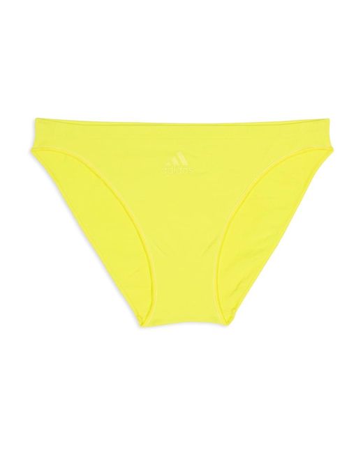 Sport 720 Seamless Low Rise Bikini Slip Adidas de color Yellow