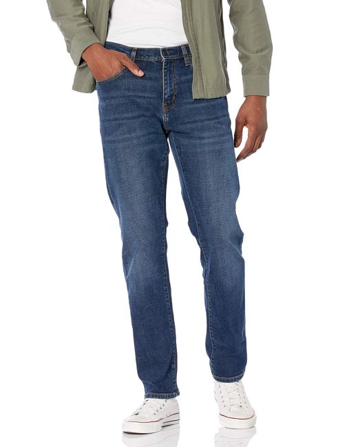 Amazon Essentials Atletisch-fit Stretch Jean in het Blue voor heren