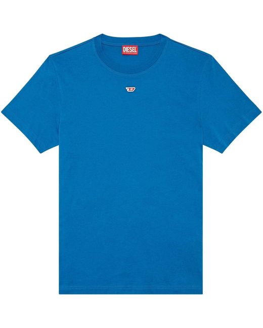 DIESEL Blue Small Mid D T Shirt for men