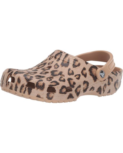 Crocs Womens Mens Classic Animal Clog|Zebra and Leopard Print Shoes 