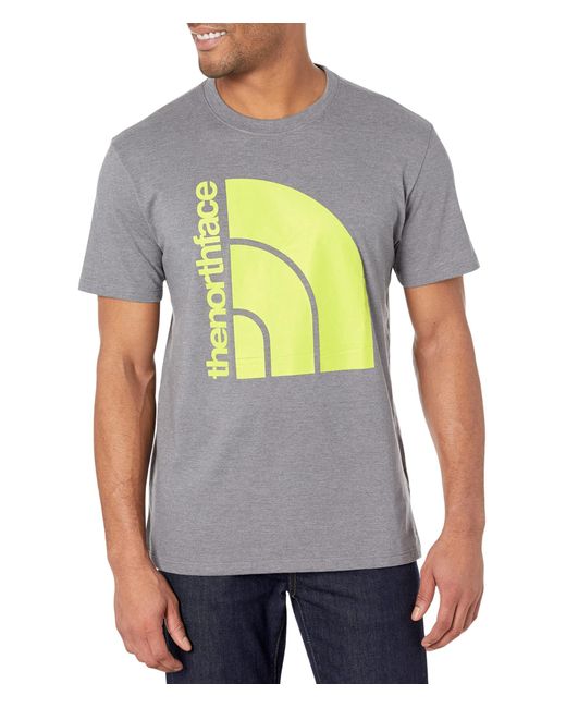 The North Face Gray Short Sleeve Jumbo Half Dome Tee for men