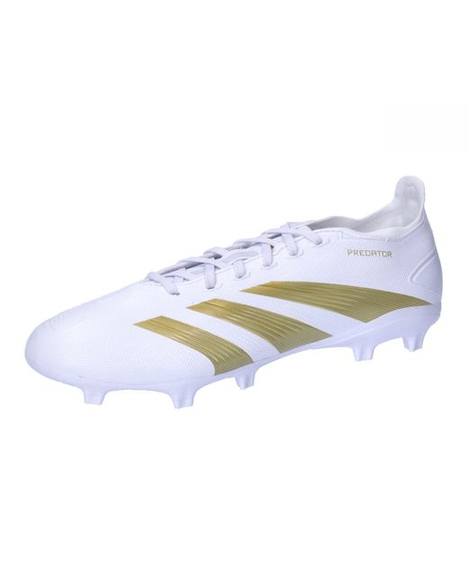 Adidas Blue Fussballschuhe Predator League FG FTWR White/Gold Met./Sandy Beige Met 43 1/3