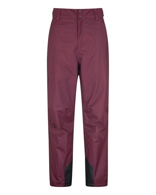 Mountain Warehouse Purple Gravity Mens Ski Pants - Breathable, Taped Seams, Waterproof Trousers - Ideal For Winter Sports, Skiing, for men
