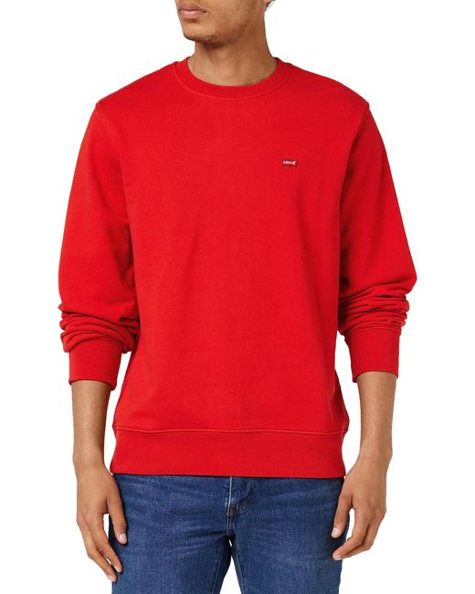 New Original Crew Sweat-shirt Levi's pour homme en coloris Red