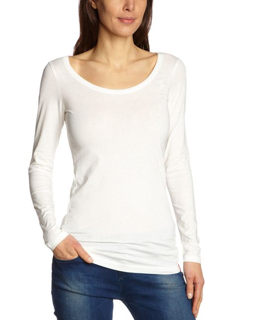 Esprit Edc By Shirt Met Lange Mouwen 102cc1k054 in het Wit Lyst NL