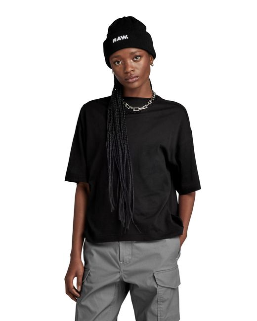 G-Star RAW Black Graphic Loose Top