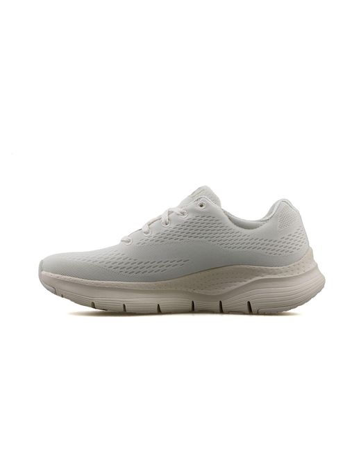 Skechers Gray Arch Fit Big Appeal Sneaker,off White Mesh/trim,4.5 Uk
