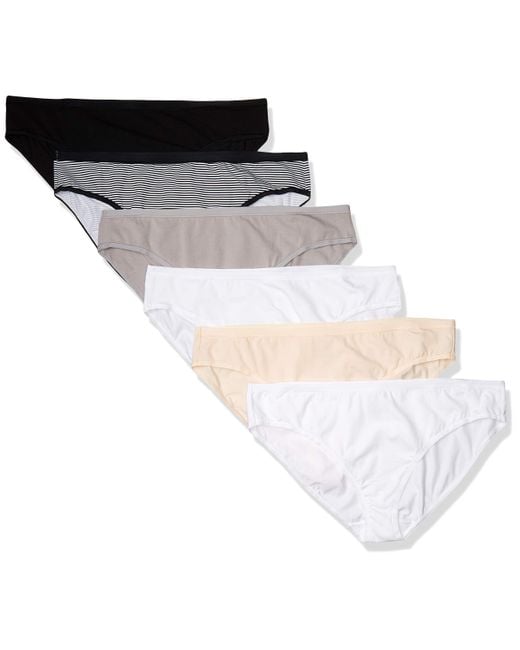 Slip Bikini in Cotone di Amazon Essentials in White