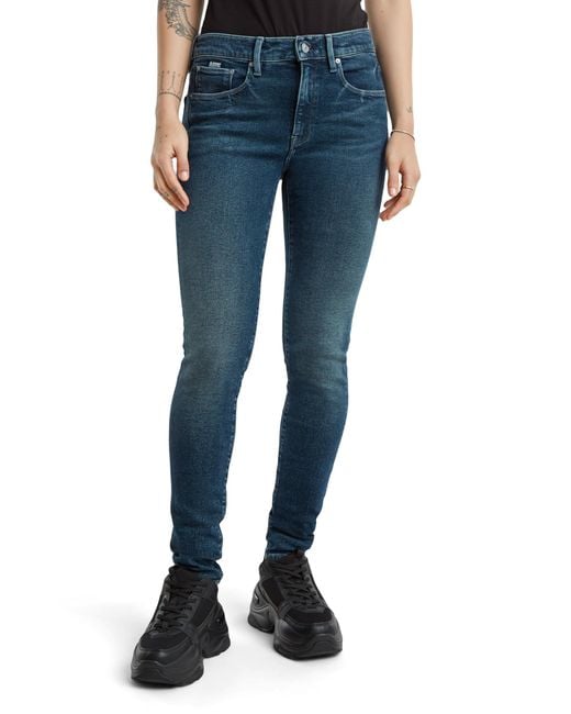 G-Star Mujer 3301 Skinny Jeans G-Star de color Blue