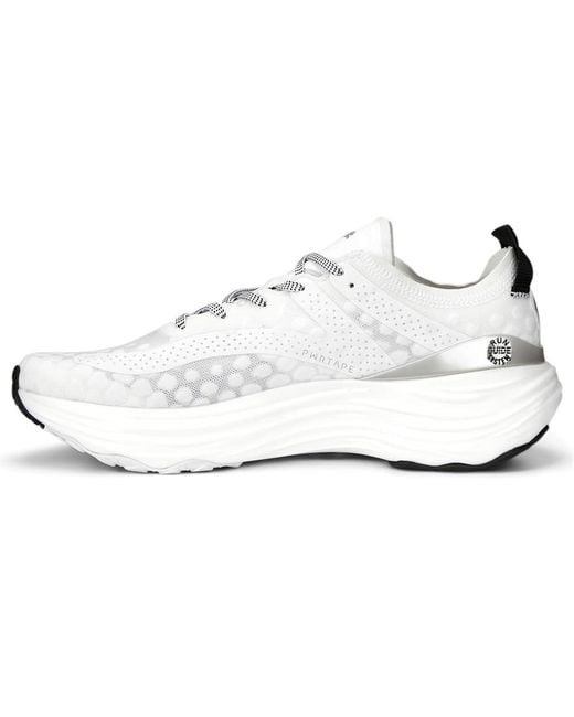 PUMA Mens Foreverrun Nitro Running Sneakers Shoes - White, White, 9 for men