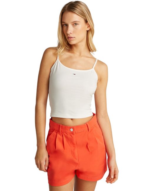Tommy Hilfiger Red 2er Pack Tops Essential Strap Top Stretch