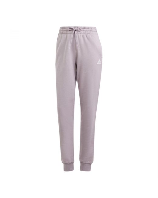 Adidas Essentials Lineaire French Terry Cuffed Joggers in het Gray