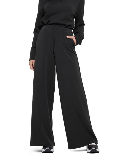 Pantaloni Olympe a gamba larga da donna di Guess in Black