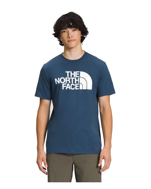 The North Face Blue Short Sleeve Half Dome Tee for men