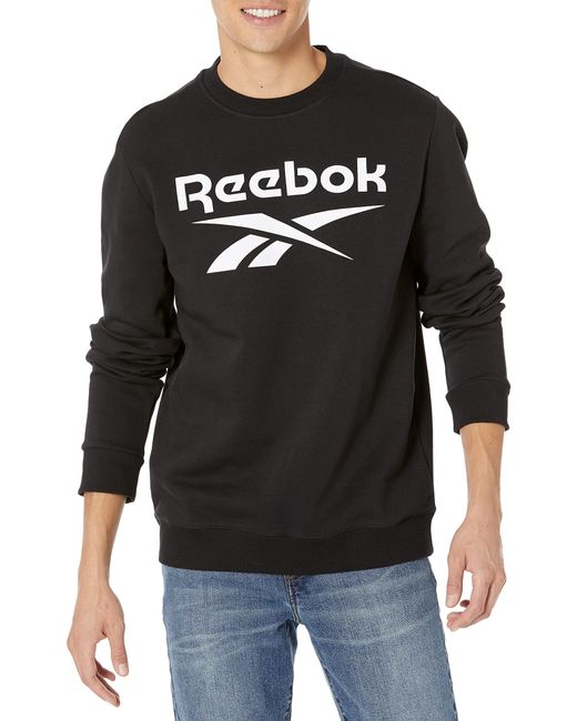 Reebok Black Big Logo Crewneck Sweatshirt
