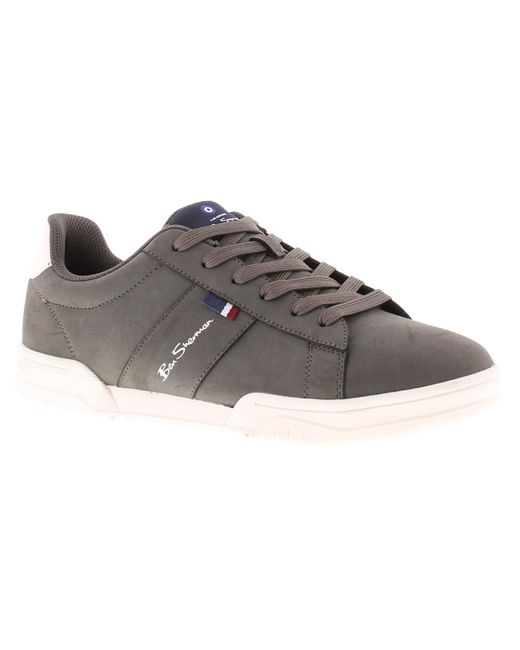 Ben Sherman Black Delta S Casual Shoes Grey 8 Uk for men