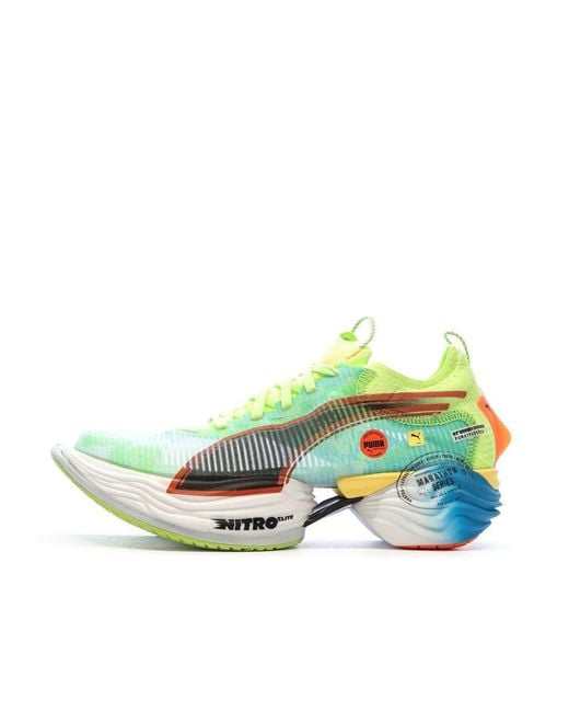 PUMA Running Shoes Green/blue Nitro Elite 2 for men