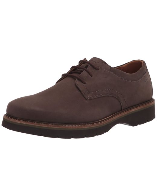 Clarks Brown S Bayhill Plain Shoes for men
