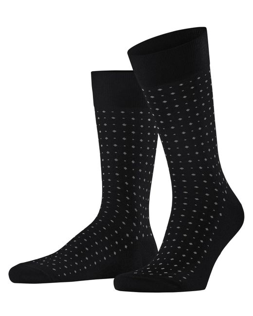 Falke Black Tiago M So Cotton Plain 1 Pair Socks for men