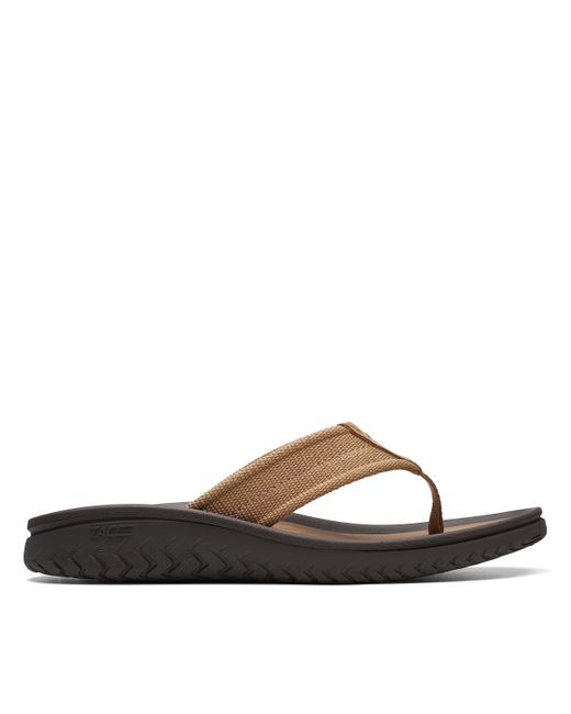 Clarks Wesley Riem Flip-flop in het Brown voor heren