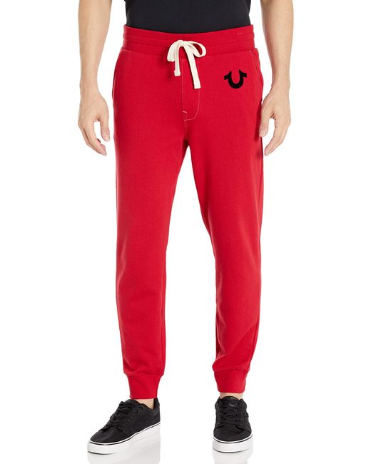 True Religion Classic Logo Jogger Sweatpant Trainingshose in Red für Herren