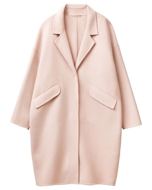 Benetton Pink Cappotto 28f7dn06b Coat