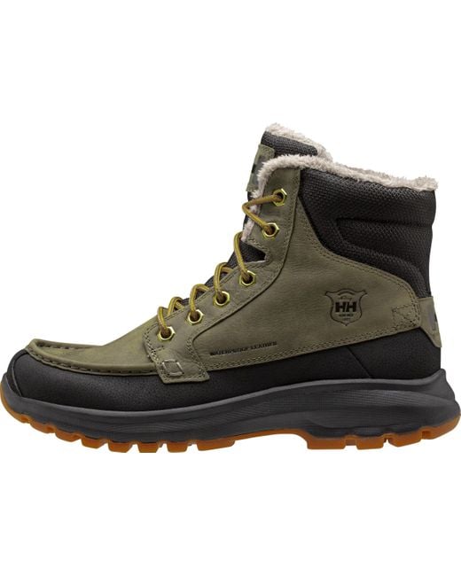 Helly Hansen Black Garibaldi V3 Waterproof Winter Boots Snow for men