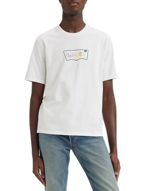 Levi's White Ss Relaxed Fit Tee T-shirt for men