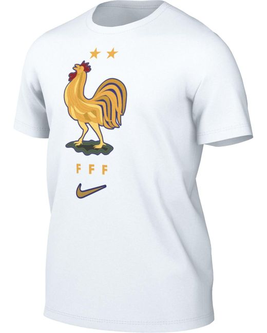 France Herren Crest tee Top Nike de hombre de color White