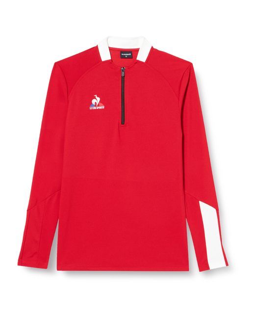 Le Coq Sportif Nr.1 Training Sweat 34 Zip M Sweatshirt in Red für Herren