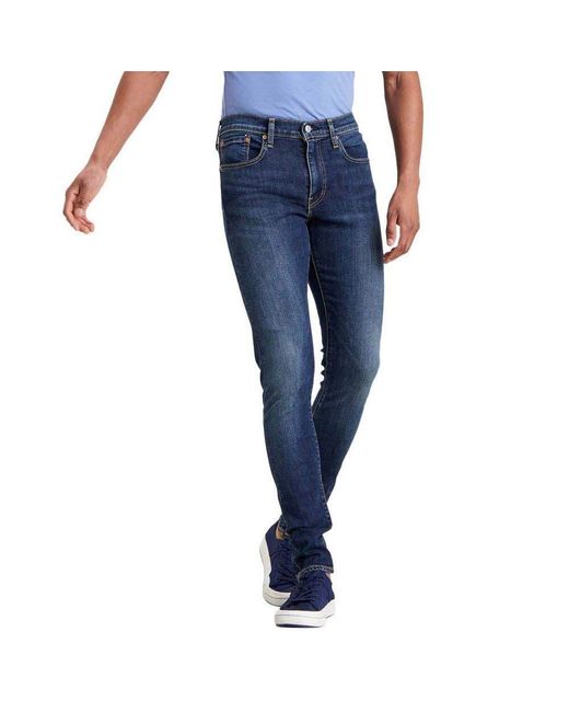 Levi's Skinny Tapered Fit Flex Jeans in Blue for Men | Lyst UK