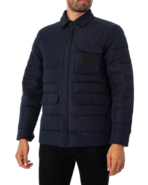 Replay Blue M8352 Quilted Jacket for men
