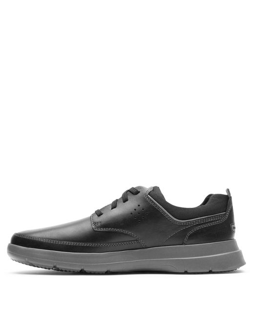 Rockport Black Truflex Cayden Plain Toe Sneaker for men