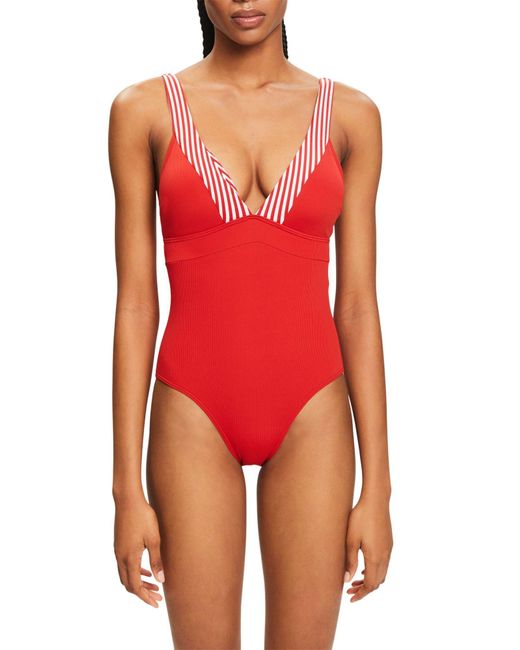 Bondi Beach SSN N Pad.Swimsuit Maillot de Bain Une pièce Esprit en coloris Red