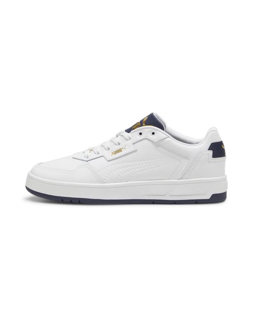 Sneakers Court Classic Lux 48 White Navy Gold Blue di PUMA