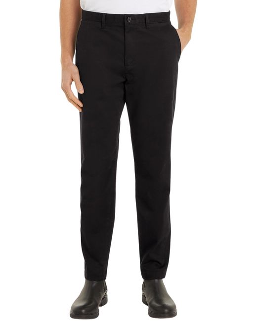 Pantalón Chino Hombre Tapered Fit Tommy Hilfiger de hombre de color Black