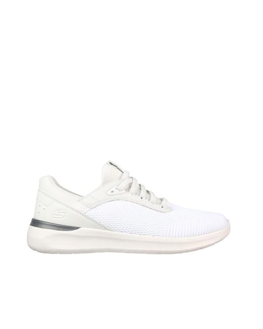 Skechers White Lattimore Lasiter Sneaker Bianco Da Uomo 210406 Wht for men