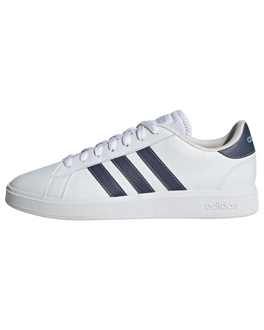 Adidas White Grand Court Base 2.0 Sneakers for men