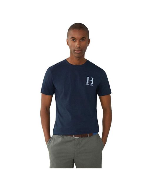 Hackett Blue Hackett Heritage H Short Sleeve T-shirt Xl for men