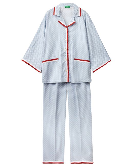 Benetton White Pig(Hemd+Hose) 41HH3P00E Pyjamaset