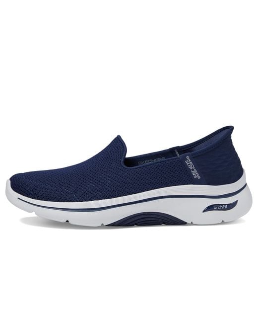 Skechers Blue S Slip Ins: Go Walk Arch Fit 2.0 Delara Runners Navy/white 5