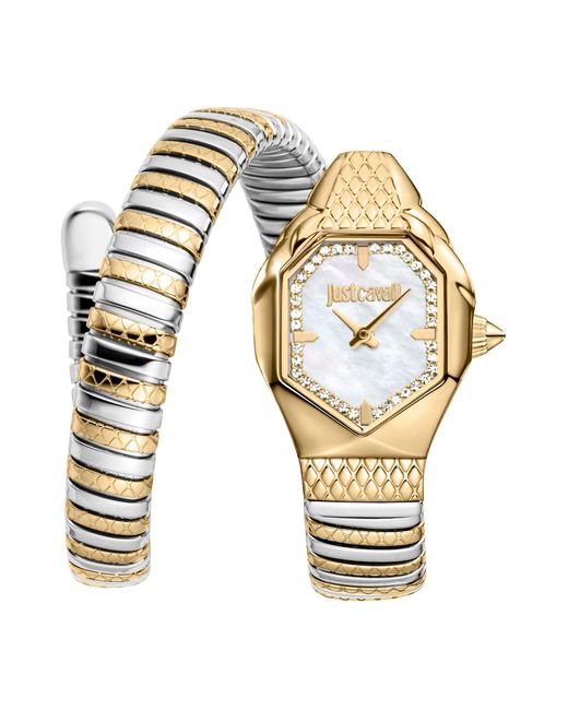 Just Cavalli Metallic Uhr Analog Quarz mit Edelstahlarmband JC1L369M0065
