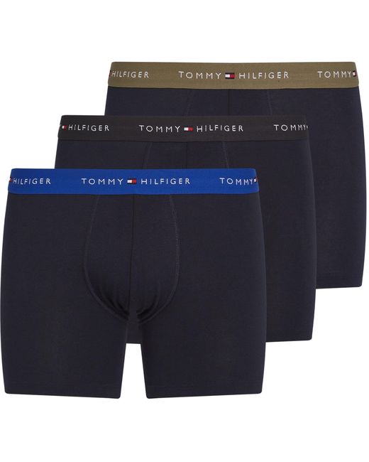 Boxers Lot de 3 en Coton Tommy Hilfiger pour homme en coloris Blue